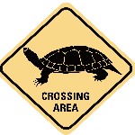 turtle crossing sign