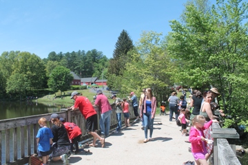 Fishing off bridge - 2017 Family Fun Fishing Day