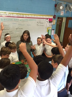 6th grade students at St. Mary's school in
   Shrewsbury