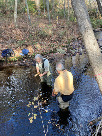 BRWA volunteers with temperature probe