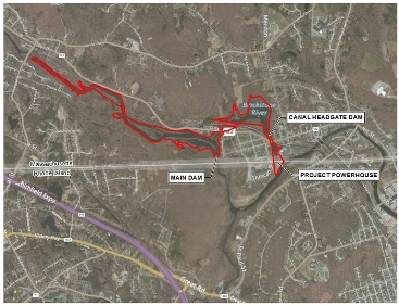 Tupperware Hydro project boundary map