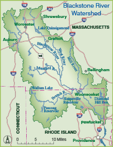 Map of the Blackstone River Watershed