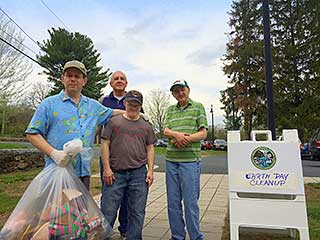 A crew from Alternatives Unlimited cleaned up at River Bend Farm.